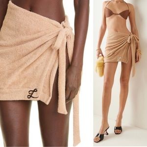 LaQuan Smith Terry Cloth Swim Coverup